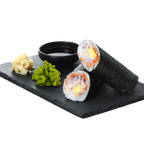 Poached Salmon Burrito (Cooked)