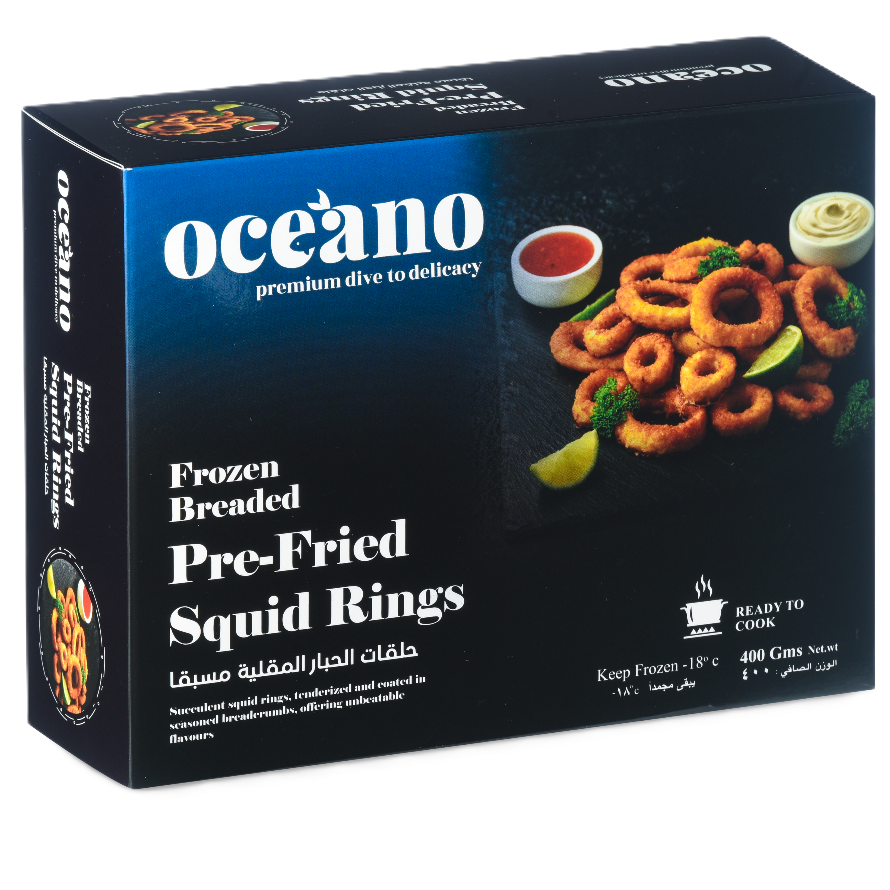 Frozen Breaded Pre-Fried Squid Rings