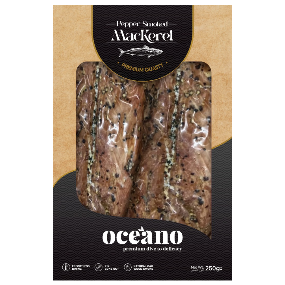 Pepper Smoked Mackerel (250 gms)